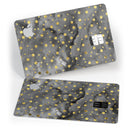 Black and Gold Watercolor Polka Dots - Premium Protective Decal Skin-Kit for the Apple Credit Card