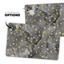 Black and Gold Watercolor Polka Dots - Premium Protective Decal Skin-Kit for the Apple Credit Card