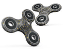 Black and Gold Watercolor Polka Dots Full-Body Fidget Spinner Skin-Kit