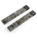 Black and Gold Watercolor Polka Dots - Premium Decal Protective Skin-Wrap Sticker compatible with the Juul Labs vaping device