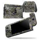 Black and Gold Watercolor Polka Dots - Skin Wrap Decal for Nintendo Switch Lite Console & Dock - 3DS XL - 2DS - Pro - DSi - Wii - Joy-Con Gaming Controller