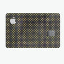 Black and Gold Watercolor Polka Dots V2 - Premium Protective Decal Skin-Kit for the Apple Credit Card