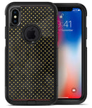Black and Gold Watercolor Polka Dots V2 - iPhone X OtterBox Case & Skin Kits