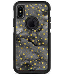 Black and Gold Watercolor Polka Dots - iPhone X OtterBox Case & Skin Kits