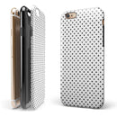 Black and Gray Fade Polka Dots iPhone 6/6s or 6/6s Plus 2-Piece Hybrid INK-Fuzed Case