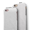 Black and Gray Fade Polka Dots iPhone 6/6s or 6/6s Plus 2-Piece Hybrid INK-Fuzed Case
