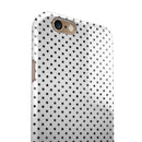Black and Gray Fade Polka Dots iPhone 6/6s or 6/6s Plus 2-Piece Hybrid INK-Fuzed Case