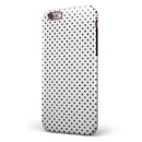 Black and Gray Fade Polka Dots iPhone 6/6s or 6/6s Plus 2-Piece Hybrid INK-Fuzed Case