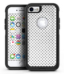 Black and Gray Fade Polka Dots - iPhone 7 or 7 Plus Commuter Case Skin Kit