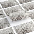 Black and Gray Floral Cross Pattern - Premium Protective Decal Skin-Kit for the Apple Credit Card