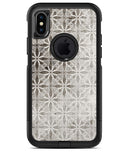 Black and Gray Floral Cross Pattern - iPhone X OtterBox Case & Skin Kits