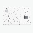 Black and Gray Scattered Polka Dots  - Premium Protective Decal Skin-Kit for the Apple Credit Card