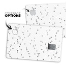 Black and Gray Scattered Polka Dots  - Premium Protective Decal Skin-Kit for the Apple Credit Card