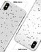 Black and Gray Scattered Polka Dots  - iPhone X Clipit Case
