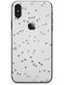 Black and Gray Scattered Polka Dots  - iPhone X Skin-Kit