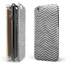 Black and Gray Watercolor Chevron iPhone 6/6s or 6/6s Plus 2-Piece Hybrid INK-Fuzed Case