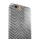 Black and Gray Watercolor Chevron iPhone 6/6s or 6/6s Plus 2-Piece Hybrid INK-Fuzed Case
