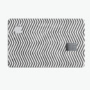 Black and Gray Watercolor Chevron - Premium Protective Decal Skin-Kit for the Apple Credit Card