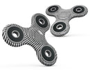 Black and Gray Watercolor Chevron Full-Body Fidget Spinner Skin-Kit