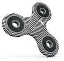 Black and Gray Watercolor Chevron Full-Body Fidget Spinner Skin-Kit