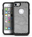 Black and Gray Watercolor Chevron - iPhone 7 or 8 OtterBox Case & Skin Kits