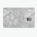 Black and Gray Watercolor Stripes - Premium Protective Decal Skin-Kit for the Apple Credit Card