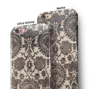 Black and Neutral Decadence Pattern iPhone 6/6s or 6/6s Plus 2-Piece Hybrid INK-Fuzed Case