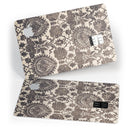 Black and Neutral Decadence Pattern - Premium Protective Decal Skin-Kit for the Apple Credit Card