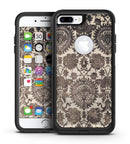 Black and Neutral Decadence Pattern - iPhone 7 or 7 Plus Commuter Case Skin Kit