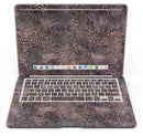 Black and Purple Watercolor Leopard Pattern - MacBook Air Skin Kit
