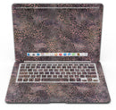 Black and Purple Watercolor Leopard Pattern - MacBook Air Skin Kit