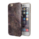 Black and Purple Watercolor Leopard Pattern iPhone 6/6s or 6/6s Plus 2-Piece Hybrid INK-Fuzed Case
