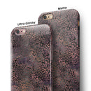 Black and Purple Watercolor Leopard Pattern iPhone 6/6s or 6/6s Plus 2-Piece Hybrid INK-Fuzed Case