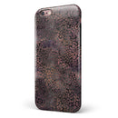 Black and Purple Watercolor Leopard Pattern iPhone 6/6s or 6/6s Plus 2-Piece Hybrid INK-Fuzed Case