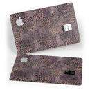 Black and Purple Watercolor Leopard Pattern - Premium Protective Decal Skin-Kit for the Apple Credit Card