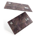 Black and Purple Watercolor Leopard Pattern - Premium Protective Decal Skin-Kit for the Apple Credit Card