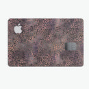 Black and Purple Watercolor Leopard Pattern - Premium Protective Decal Skin-Kit for the Apple Credit Card