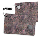 Black and Purple Watercolor Leopard Pattern - Premium Protective Decal Skin-Kit for the Apple Credit Card