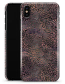 Black and Purple Watercolor Leopard Pattern - iPhone X Clipit Case