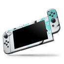 Black and Teal Textured Marble // Skin Decal Wrap Kit for Nintendo Switch Console & Dock, Joy-Cons, Pro Controller, Lite, 3DS XL, 2DS XL, DSi, or Wii - Vinyl Skin Wrap for Nintendo Switch 2, OLED, Lite, Pro Controller, Wii & Classic Handhelds