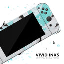 Black and Teal Textured Marble // Skin Decal Wrap Kit for Nintendo Switch Console & Dock, Joy-Cons, Pro Controller, Lite, 3DS XL, 2DS XL, DSi, or Wii - Vinyl Skin Wrap for Nintendo Switch 2, OLED, Lite, Pro Controller, Wii & Classic Handhelds