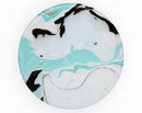 Black and Teal Textured Marble - Skin Kit for PopSockets and other Smartphone Extendable Grips & Stands