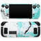 Black and Teal Textured Marble // Full Body Skin Decal Wrap Kit for the Steam Deck handheld gaming computer