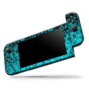 Black and Turquoise Unfocused Sparkle Print // Skin Decal Wrap Kit for Nintendo Switch Console & Dock, Joy-Cons, Pro Controller, Lite, 3DS XL, 2DS XL, DSi, or Wii - Vinyl Skin Wrap for Nintendo Switch 2, OLED, Lite, Pro Controller, Wii & Classic Handhelds