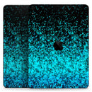 Black and Turquoise Unfocused Sparkle Print - Full Body Skin Decal for the Apple iPad Pro 12.9", 11", 10.5", 9.7", Air or Mini (All Models Available)