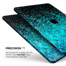 Black and Turquoise Unfocused Sparkle Print - Full Body Skin Decal for the Apple iPad Pro 12.9", 11", 10.5", 9.7", Air or Mini (All Models Available)