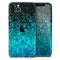 Black and Turquoise Unfocused Sparkle Print - Skin-Kit compatible with the Apple iPhone 13, 13 Pro Max, 13 Mini, 13 Pro, iPhone 12, iPhone 11 (All iPhones Available)