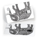 Black and White Aztec Ethnic Elephant - Premium Protective Decal Skin-Kit for the Apple Credit Card
