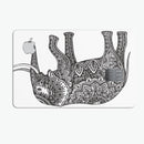 Black and White Aztec Ethnic Elephant - Premium Protective Decal Skin-Kit for the Apple Credit Card