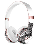 Black and White Aztec Ethnic Elephant Full-Body Skin Kit for the Beats by Dre Solo 3 Wireless Headphones